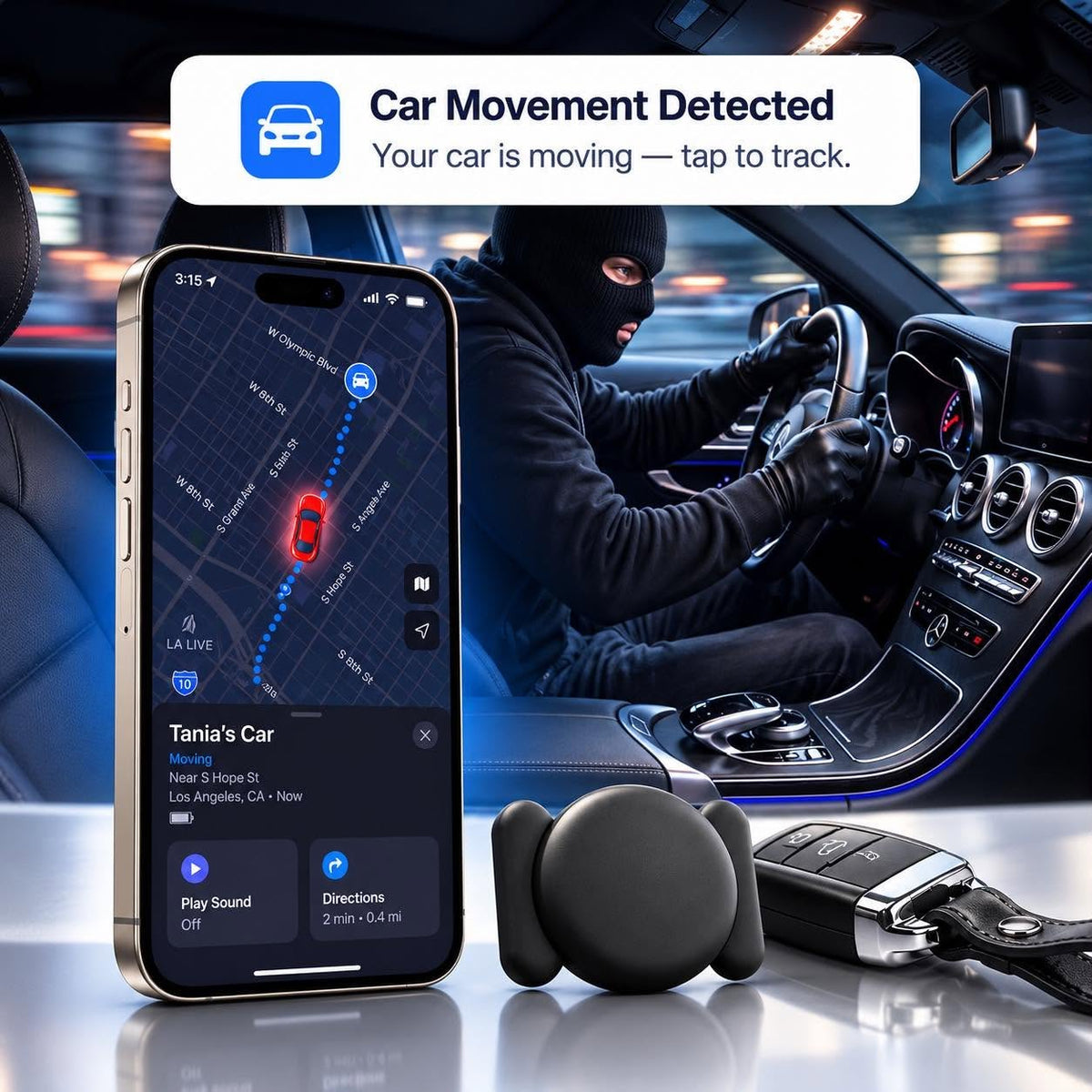 Find your car with ROVEN360 Orbit