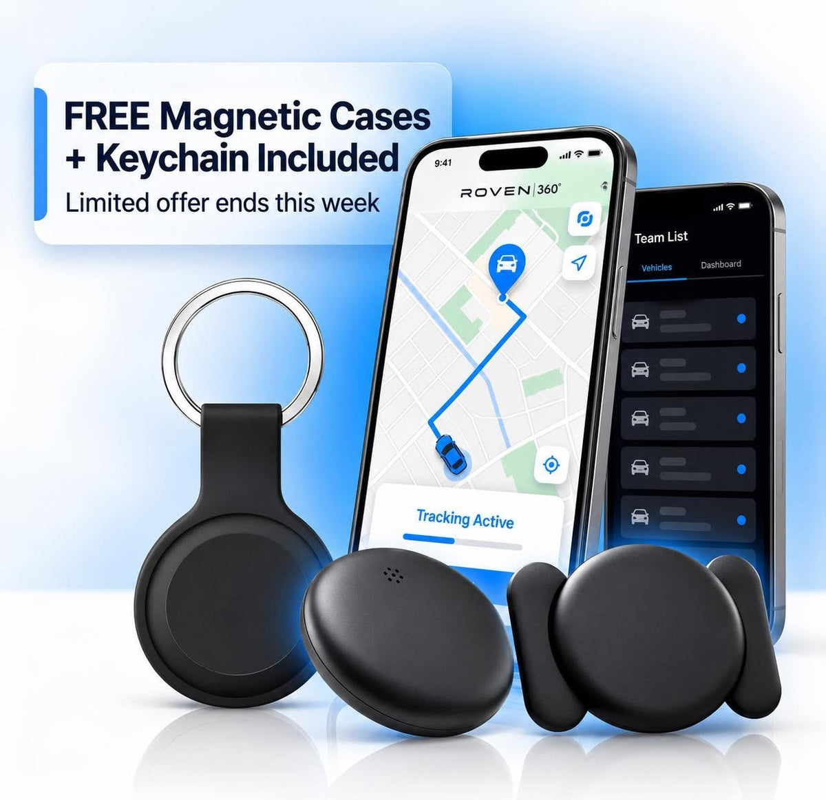 Free magnetic case and keychain included